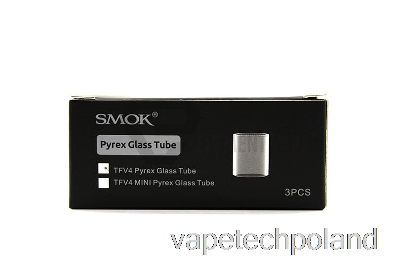 Vape Shop Warszawa Smok Tfv4 Tank & Mini Pyrex Szklana Rurka Zbiornik Tfv4 - Pojedyncza Szklana Rurka